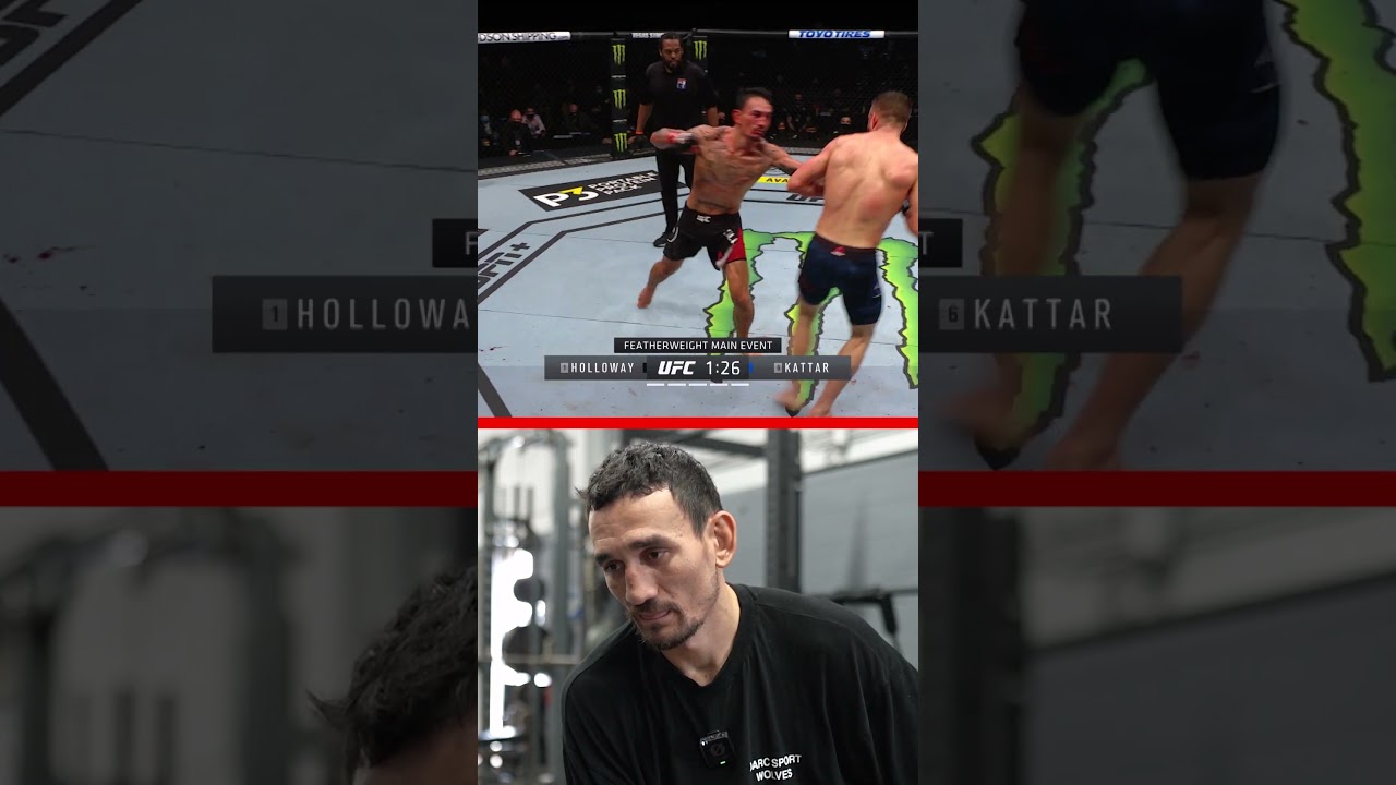 Max Holloway rewatches his fight against Calvin Kattar  MMA Video