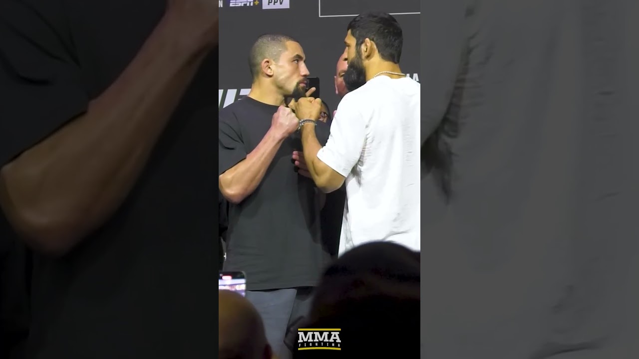 Robert Whittaker faces off wit Khamzat Chimaev MMA Video