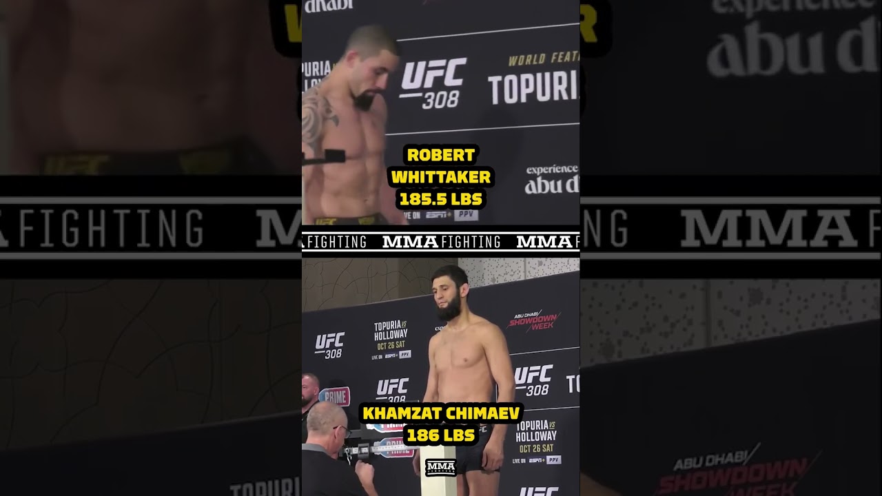 Khamzat Chimaev Wait Until Last Minute To Weight In For #UFC308 MMA… [Video]