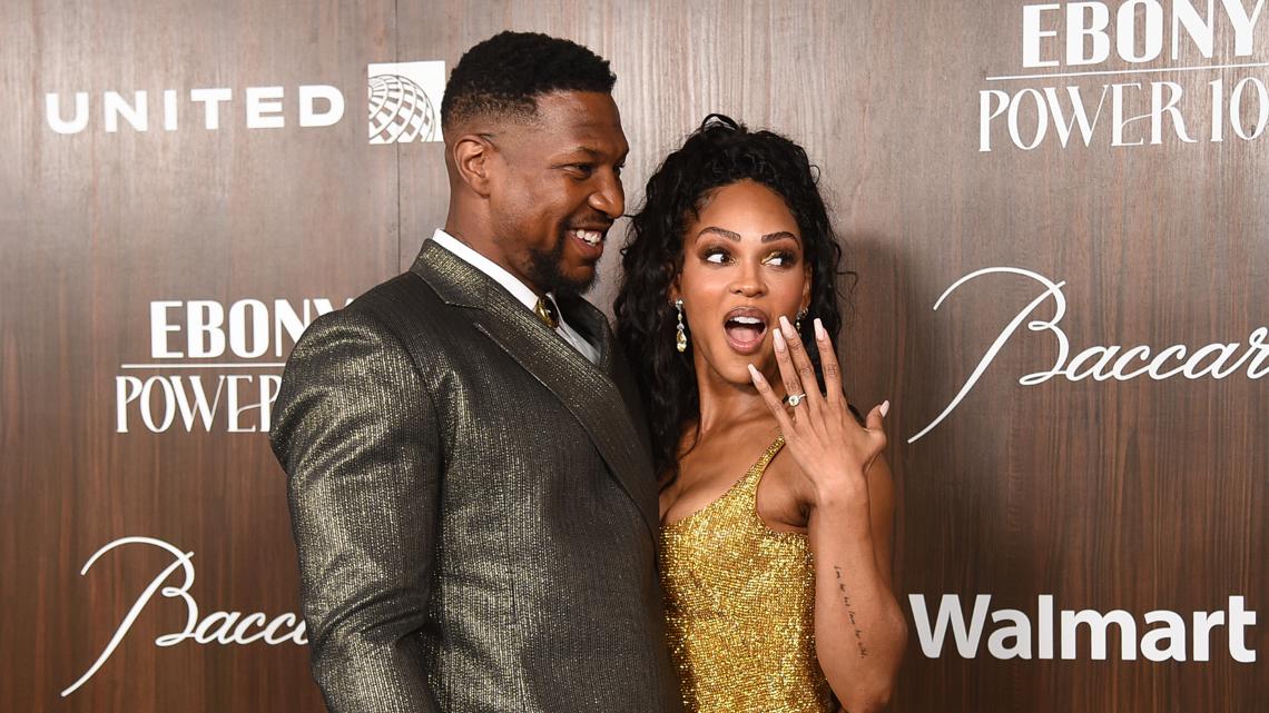 Jonathan Majors and Meagan Good announce engagement [Video]