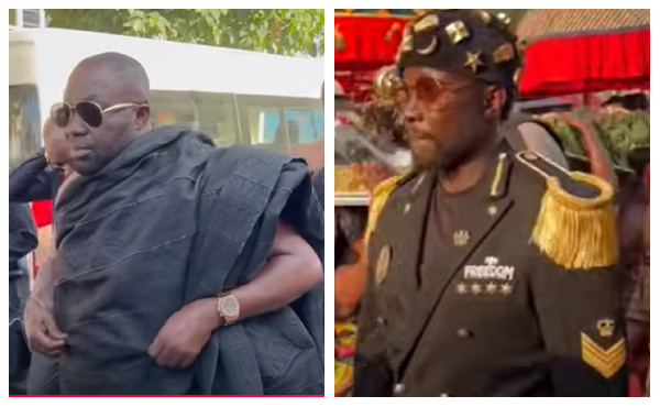 Despite, Cheddar and other personalities who were spotted at funeral of the late Akyempimhene [Video]