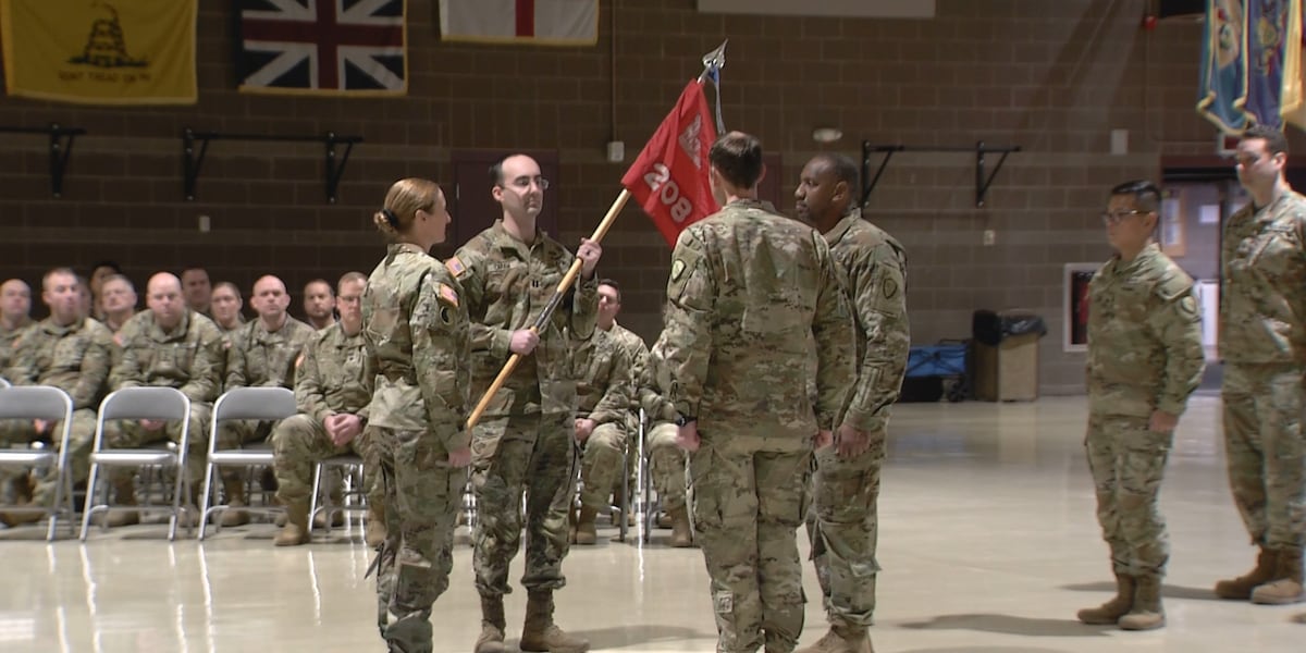 Change of command and deployment ceremony: The 208 gets ready to head to Kuwait [Video]