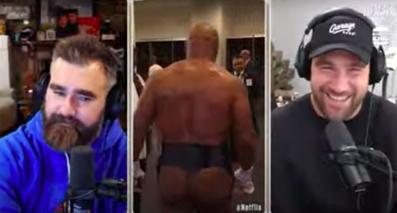 Jason Kelce knew Mike Tyson would lose to Jake Paul as soon as he saw his butt [Video]