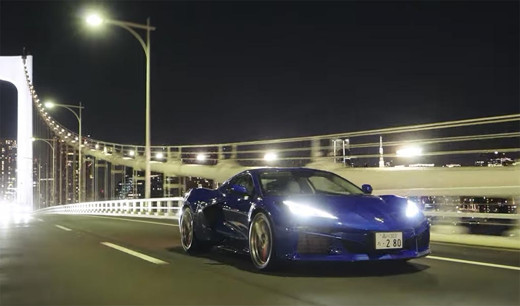 [VIDEO] RHD Corvette E-Ray Goes for a Drive in Japan