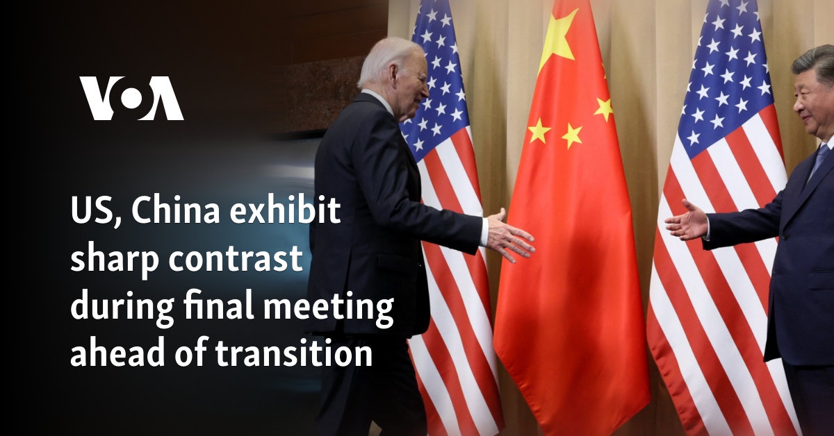 US, China exhibit sharp contrast during final meeting ahead of transition [Video]