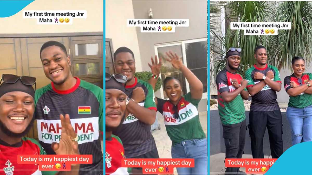 Robest GH Meets Mahama’s Son Sharaf Mahama, Gets Excited In Viral Video