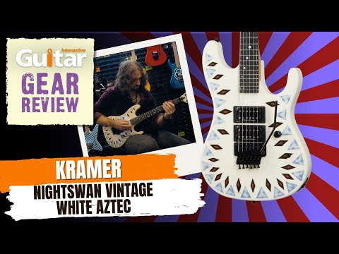 Kramer Nightswan Vintage White Aztec Graphic | Review | Guitar Interactive [Video]