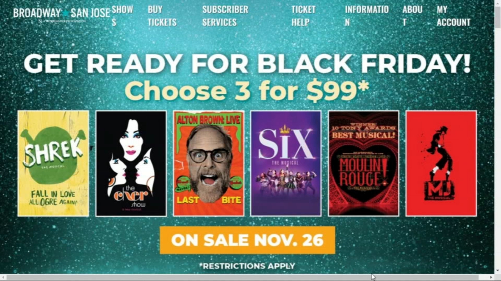 Black Friday sale for Broadway San Jose tickets! [Video]