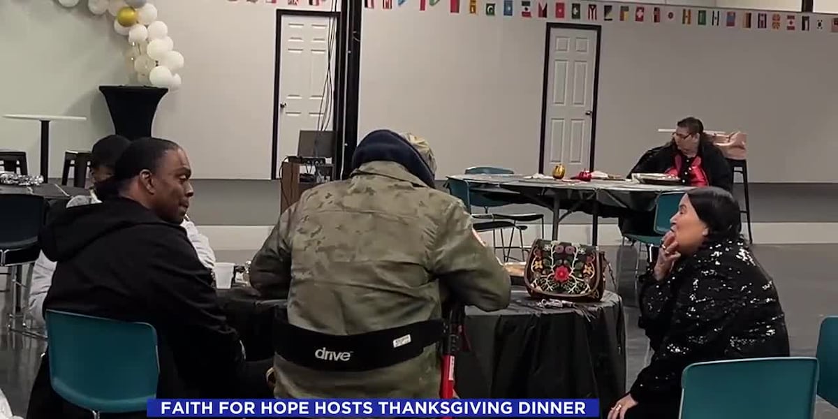 Faith For Hope hosts Thanksgiving Dinner [Video]