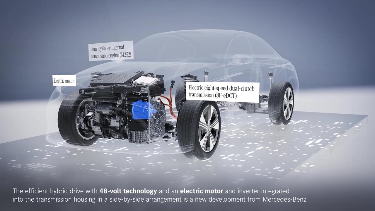 Mercedes-Benz CLA as an economical hybrid [Video]