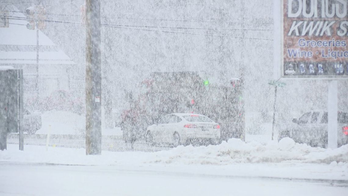 Lake-effect snow impacting road conditions along the lakeshore [Video]