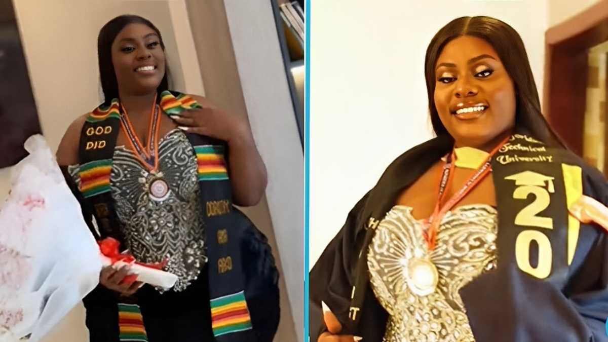 Gorgeous Ghanaian Lady Takes Delight in Academic Achievement After Bagging Her First Degree [Video]