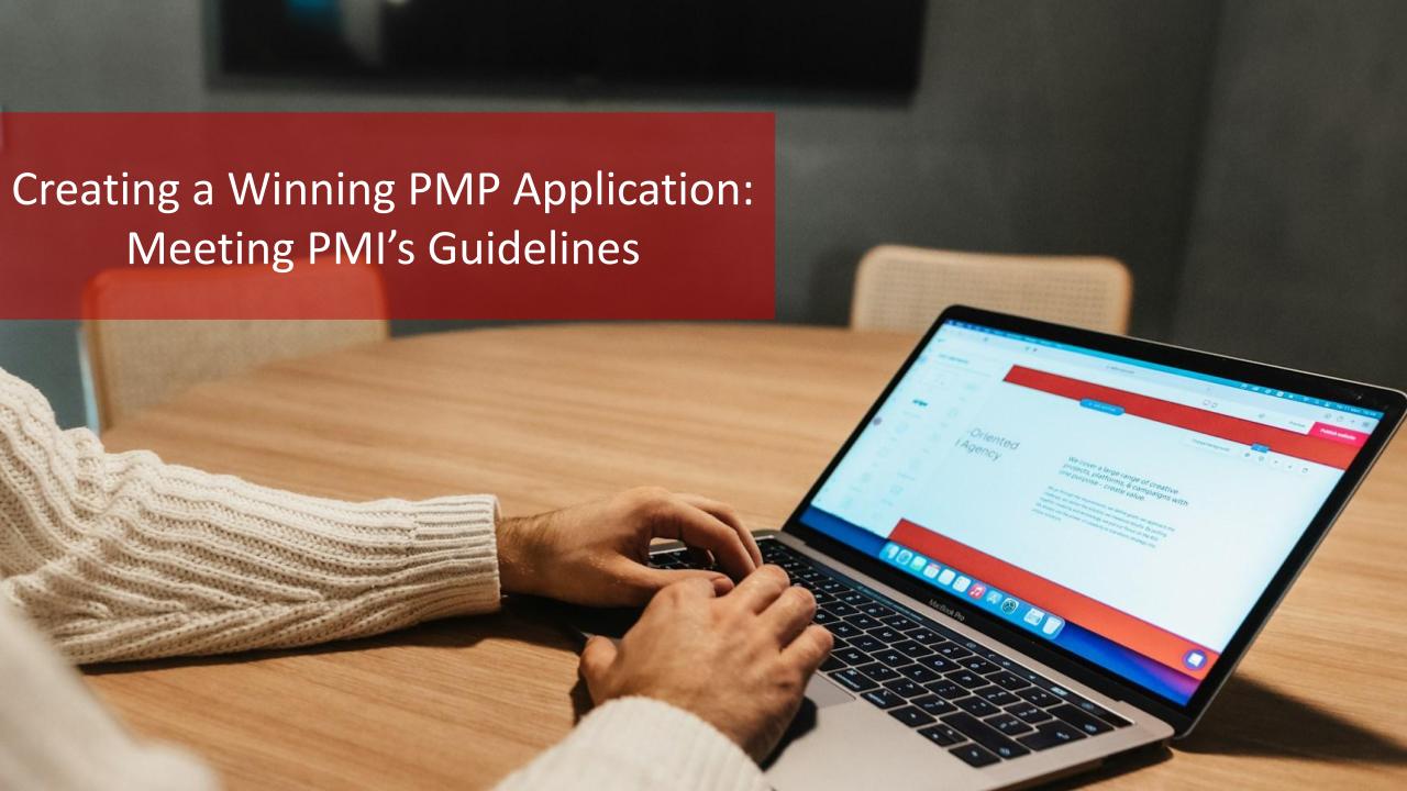 Creating a Winning PMP Application: Meeting PMIs Guidelines [Video]