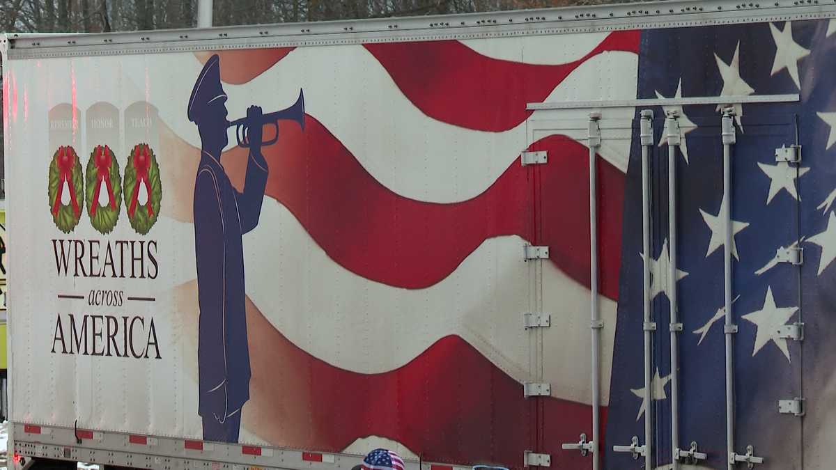 Wreaths Across America convoy departs from Maine [Video]