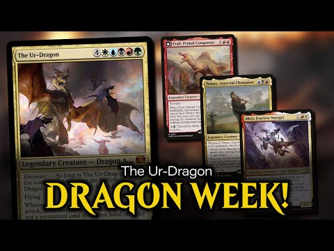 eedi-H – DRAGON WEEK! Ur Dragon vs Etali vs Tetsuo vs Akiri Commander Game Play [Video]