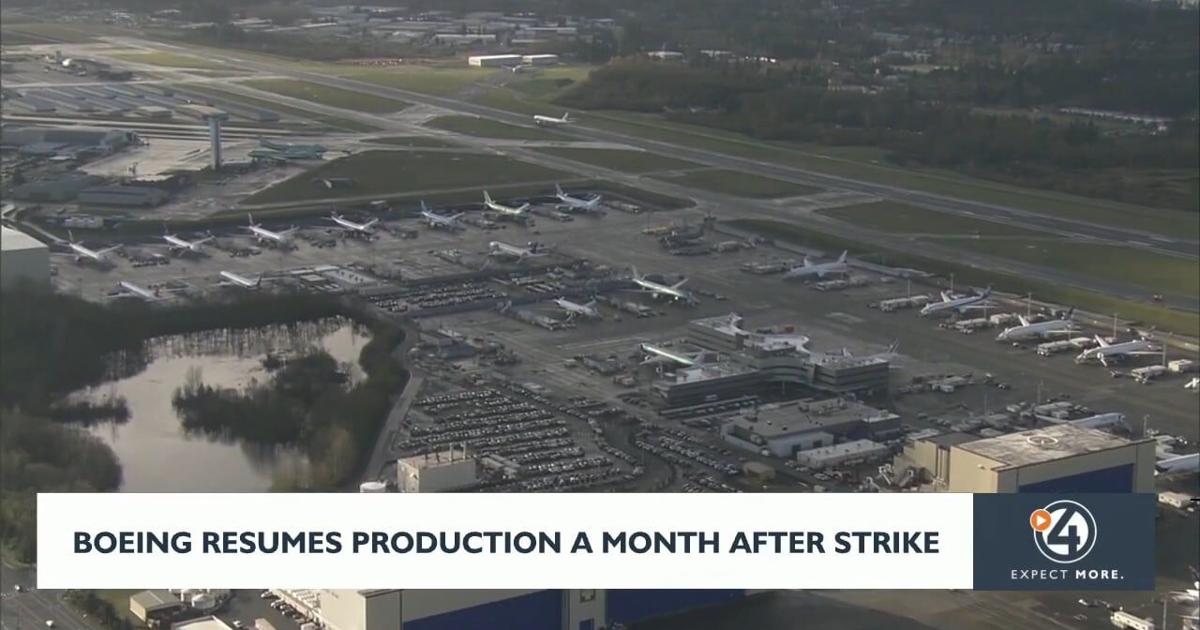 Boeing resumes production a month after strike | Video