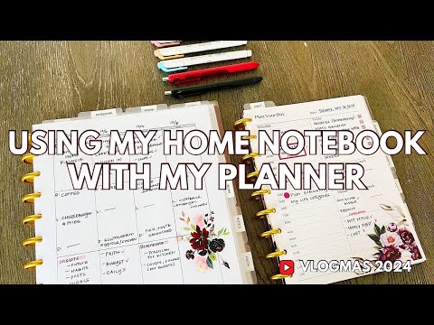 How I Use My Home Notebook With My Planner [Video]