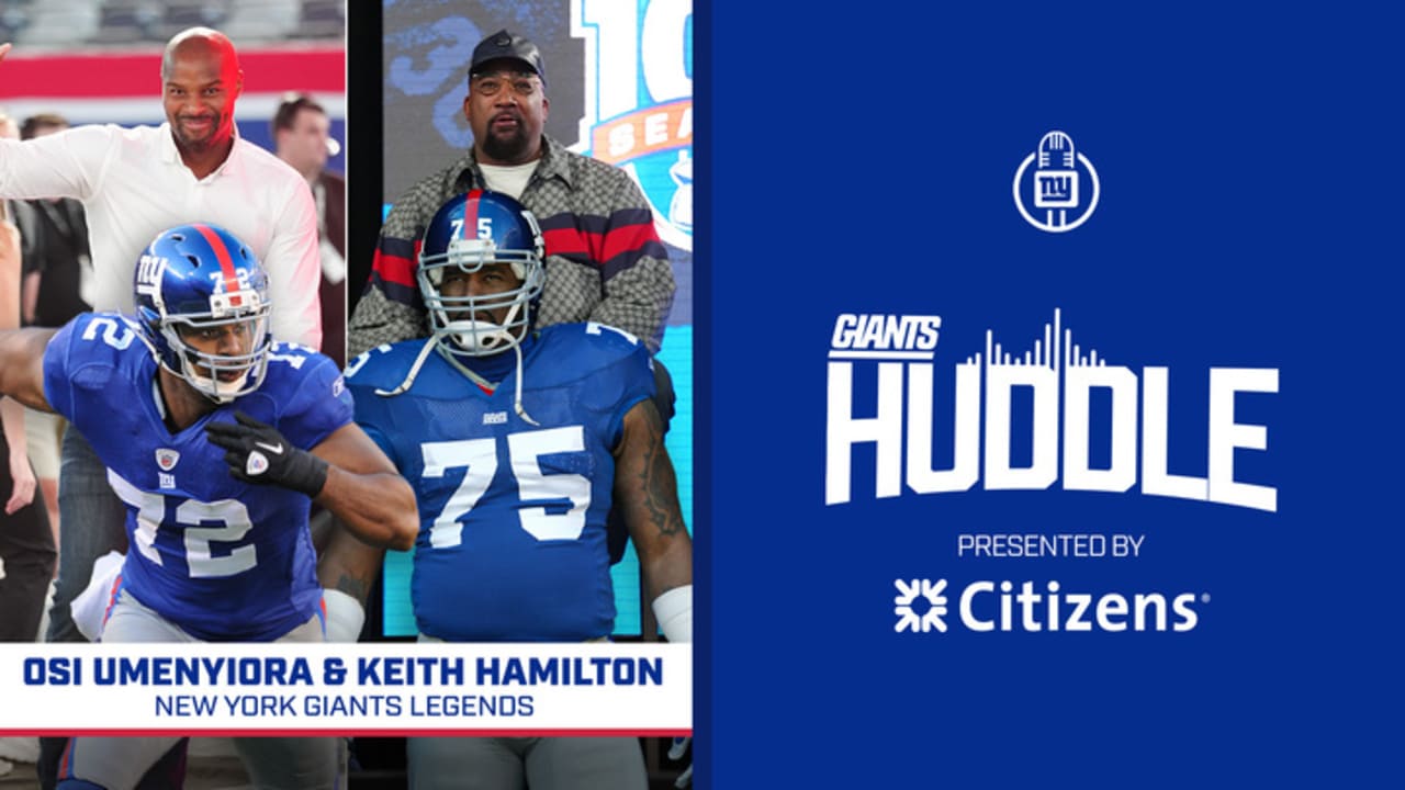 Giants Huddle | Osi Umenyiora and Keith Hamilton [Video]