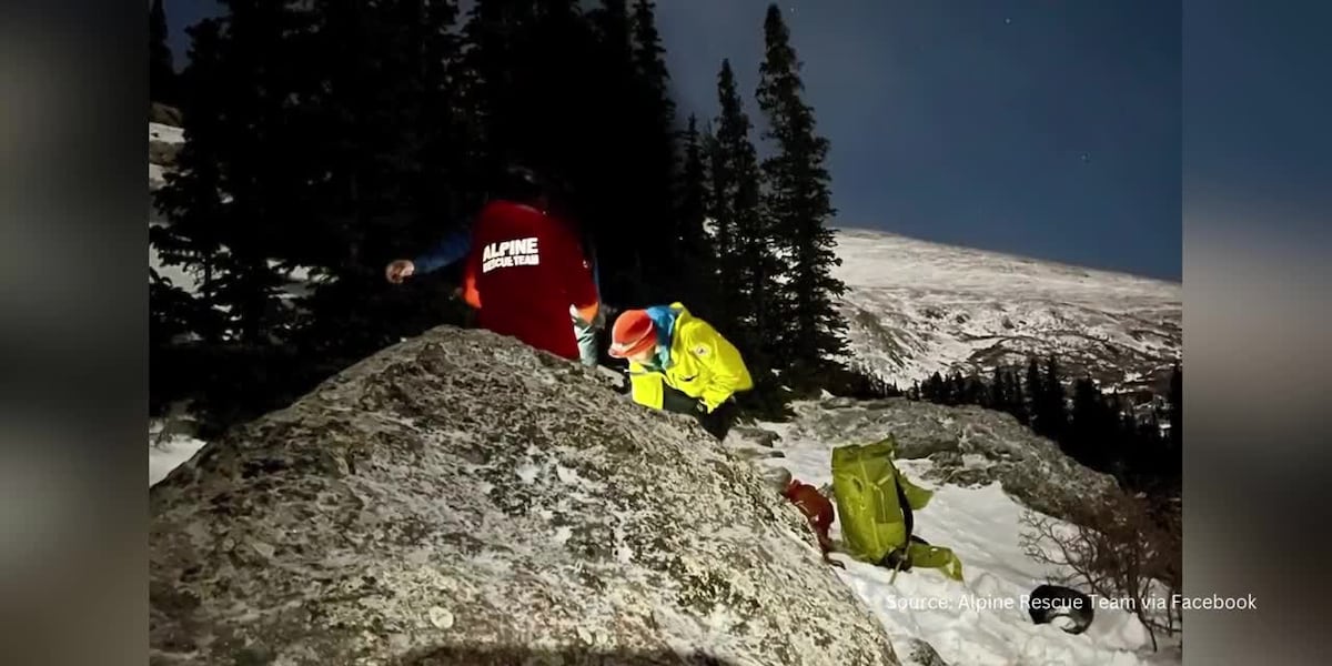 Man rescued from mountain after his shoes froze solid, leaving him unable to move [Video]