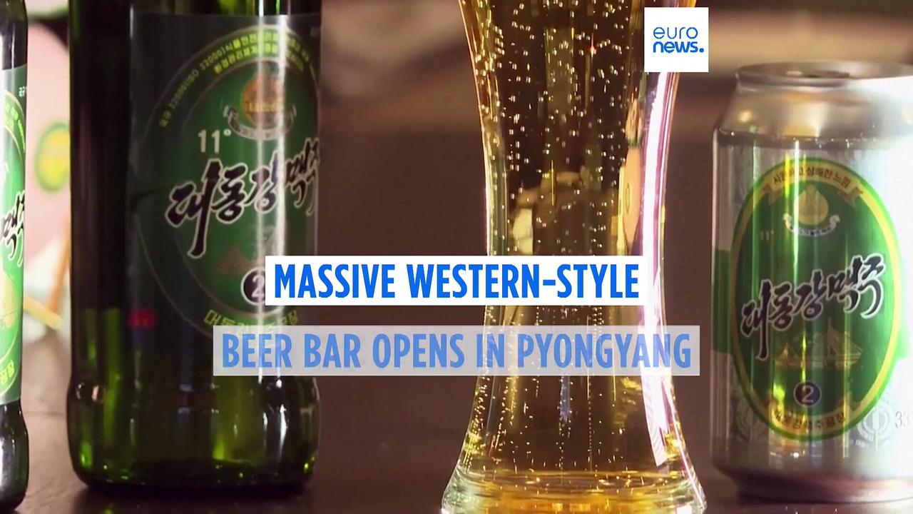 Beer for the masses? A North Korean beer bar has [Video]