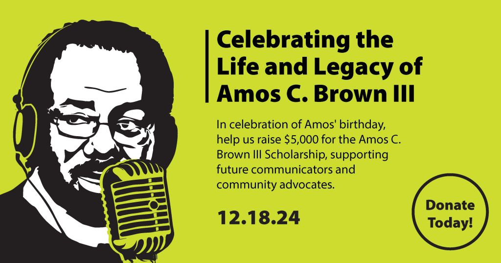 Donate Today!  The Amos C. Brown III Scholarship [Video]