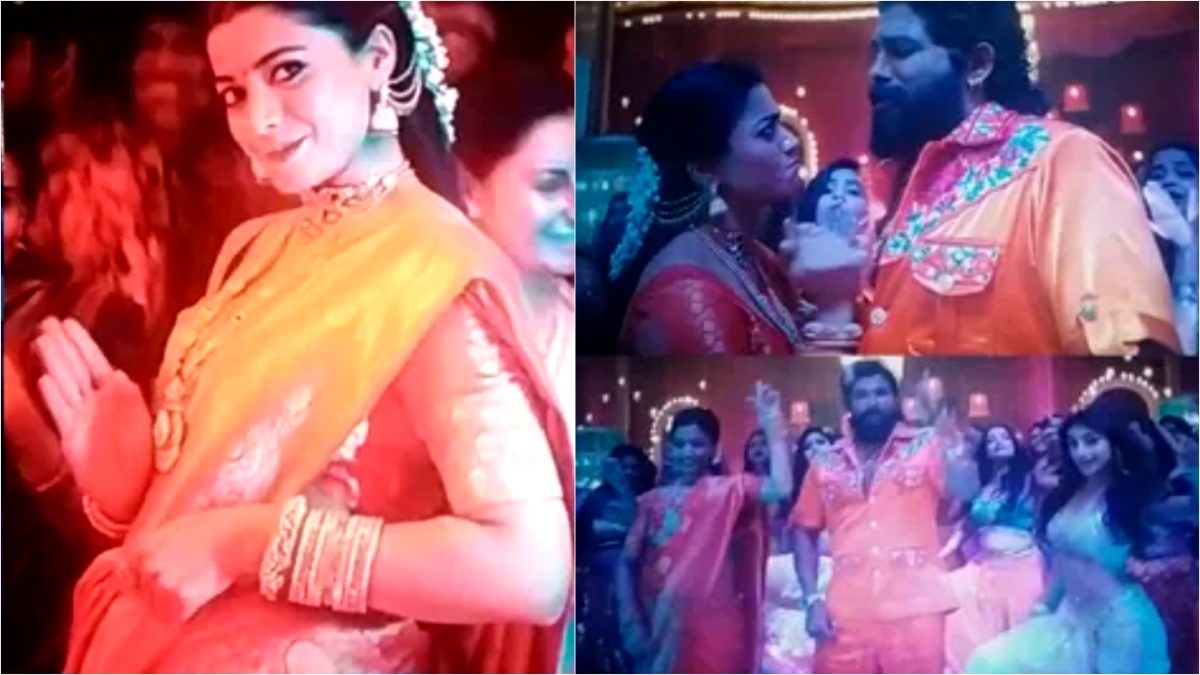 LEAK ALERT! Rashmika Mandanna’s Srivalli Flaunts Baby Bump In Allu Arjun, Sreeleela’s Kissik Song Extended Version [Video]