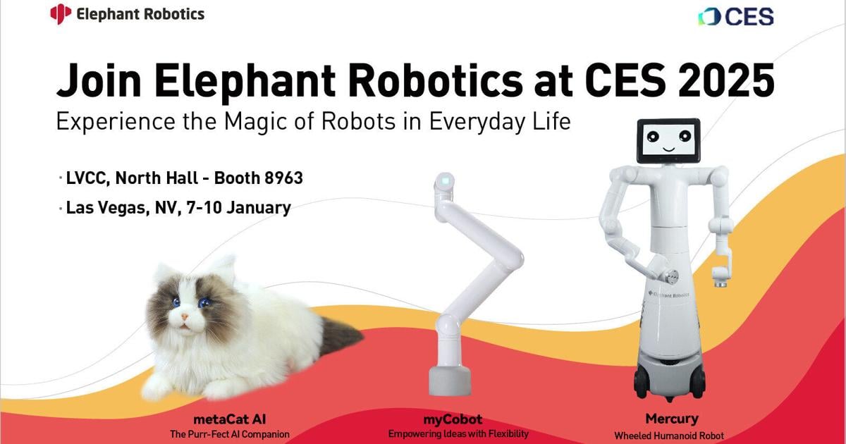 Elephant Robotics to Exhibit at CES 2025: Featuring Cutting-Edge Innovative Robotics Solutions and AI Bionic Robots Debut | PR Newswire [Video]