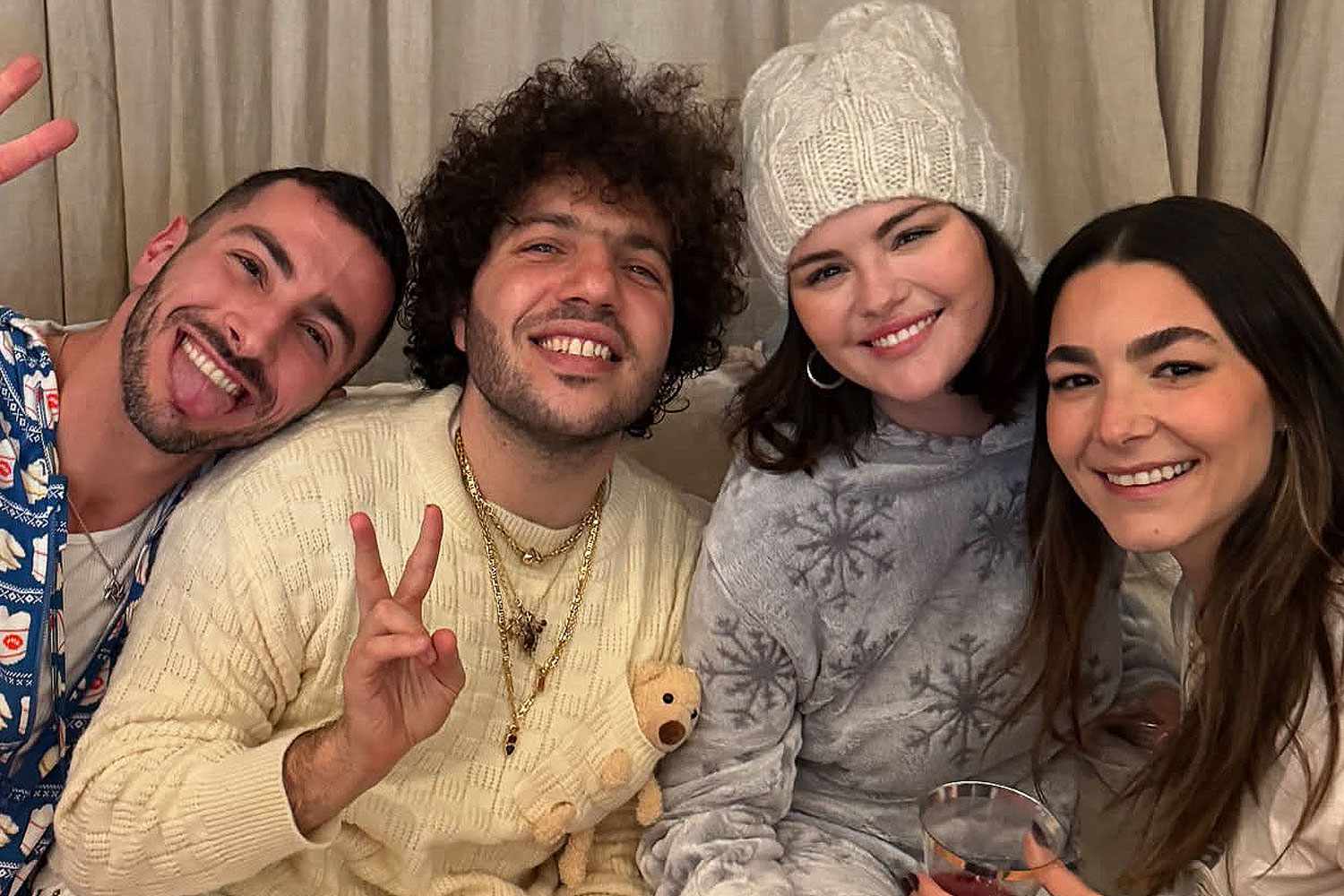 Selena Gomez and Benny Blanco Spend First Christmas as Engaged Couple [Video]