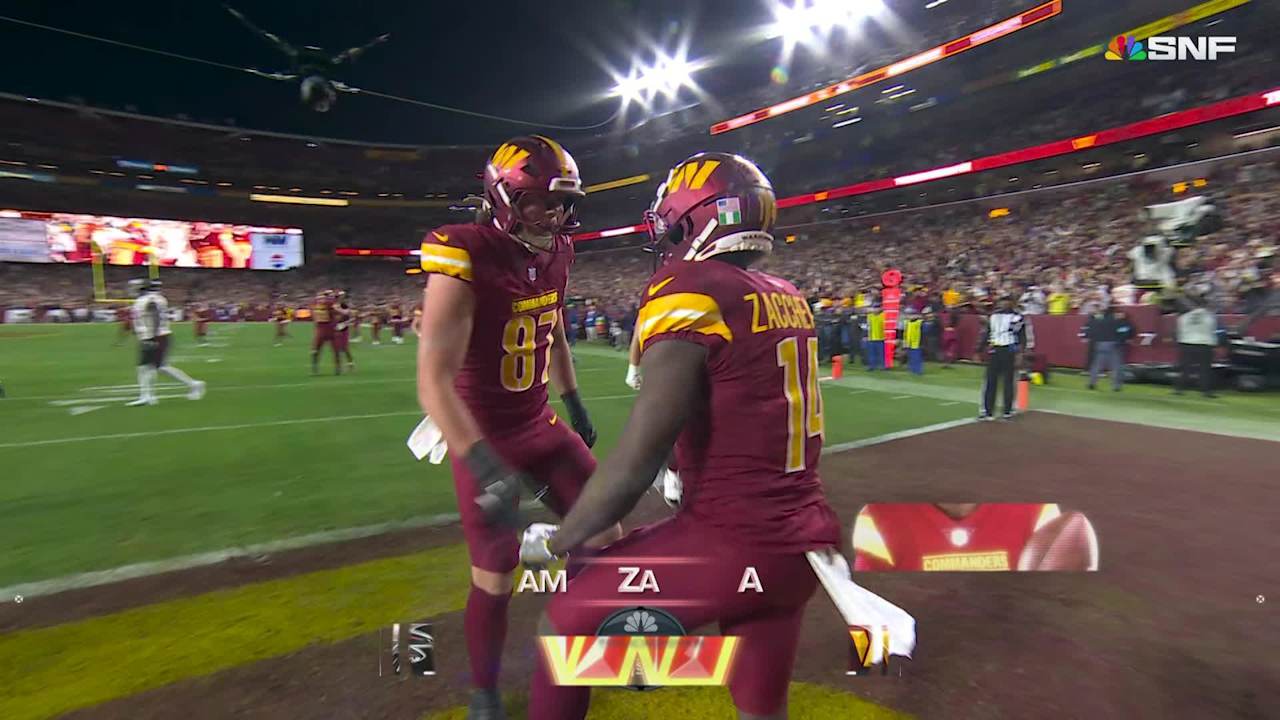 Daniels turns fourth-down RPO into scrambling TD pass to Zaccheaus [Video]