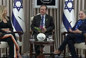 Australian Journalist Erin Molan Meets with Israeli President Isaac Herzog (video)