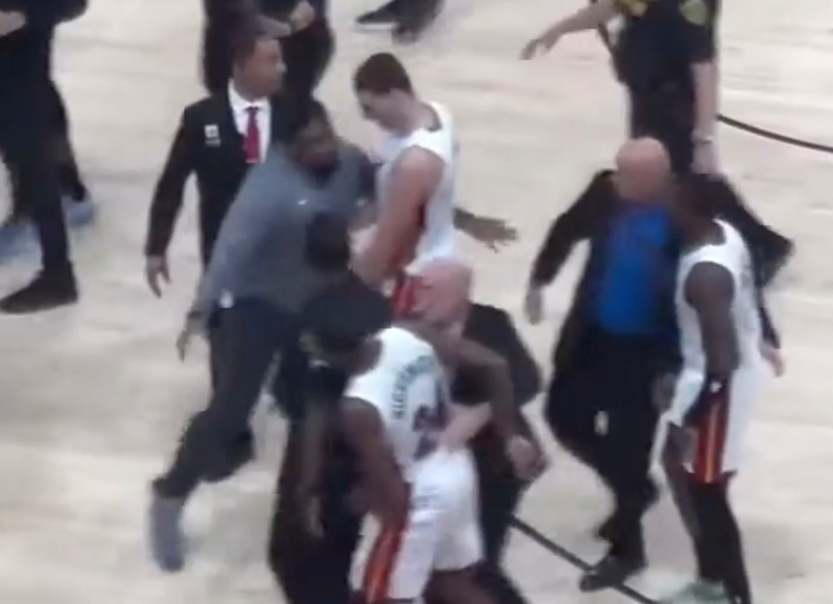 VIDEO: Heat & Rockets Players Separated During Fight In Houston [Video]