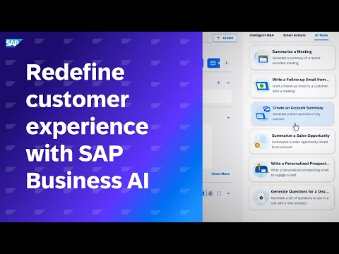 Redefining Customer Experience with SAP Business AI [Video]