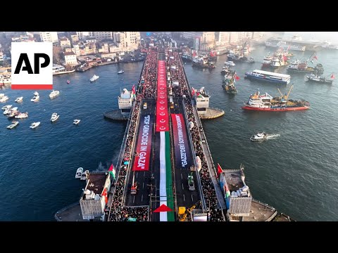 Thousands join pro-Palestinian rally on New Year’s Day in Istanbul [Video]