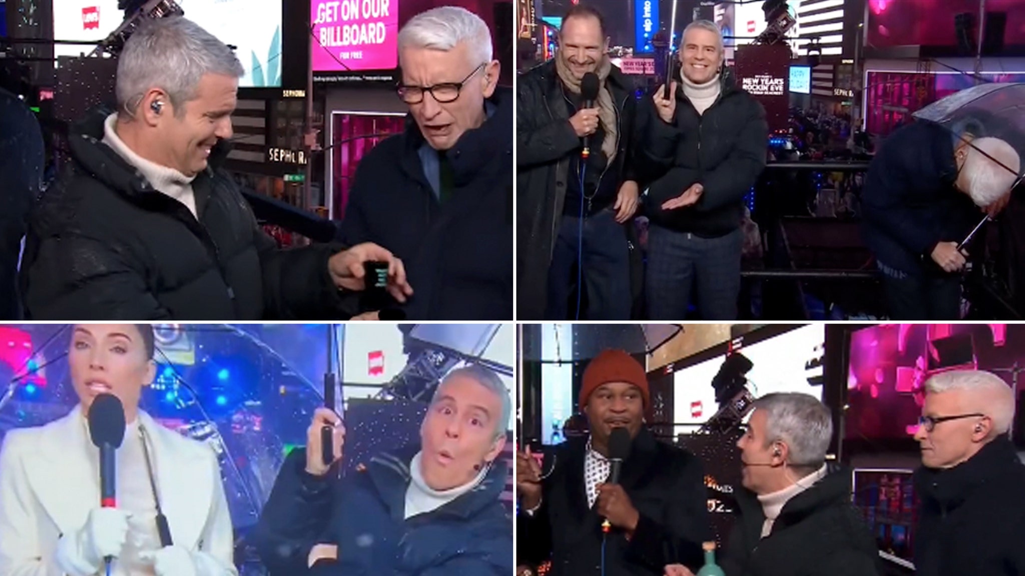 Andy Cohen, Anderson Cooper’s Most Viral New Year’s Eve Moments: Shots, Ralph Fiennes and More [Video]