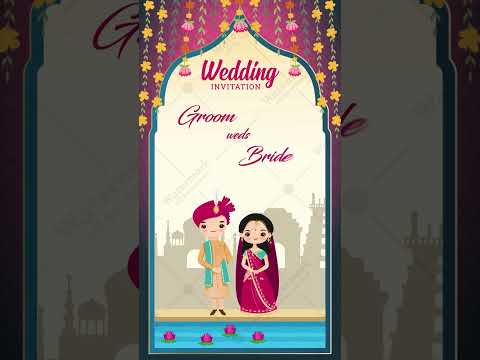 Traditional wedding video invite || best wedding invitation || VG-1247-V