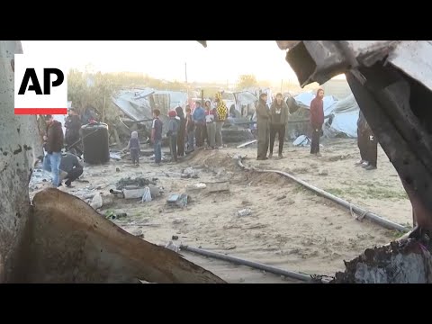 Palestinian officials say an Israeli airstrike has killed 10 people in southern Gaza Strip [Video]