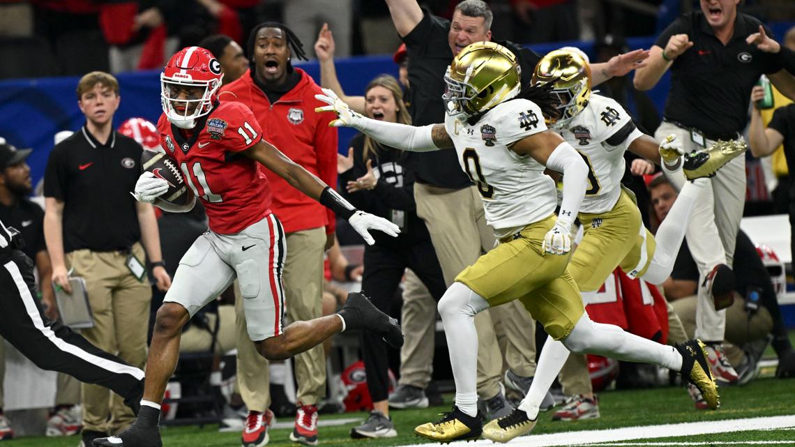 Georgia player flagged for running into ref despite not being in full uniform [Video]