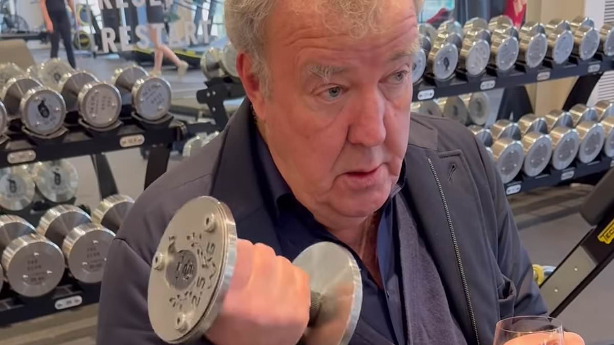 Is Jeremy Clarkson on a health kick? Top Gear star is filmed lifting weights in the gym – but all is not as it seems [Video]