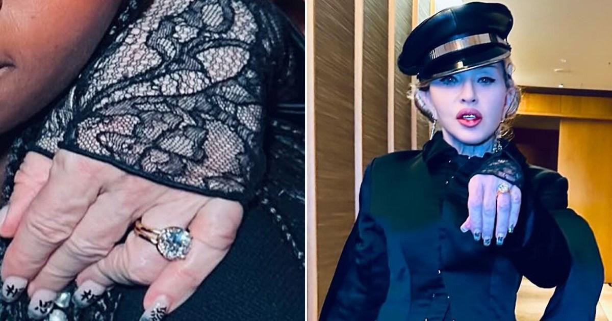 Madonna, 66, flashes ring and fuels engagement rumours with boyfriend, 28 [Video]