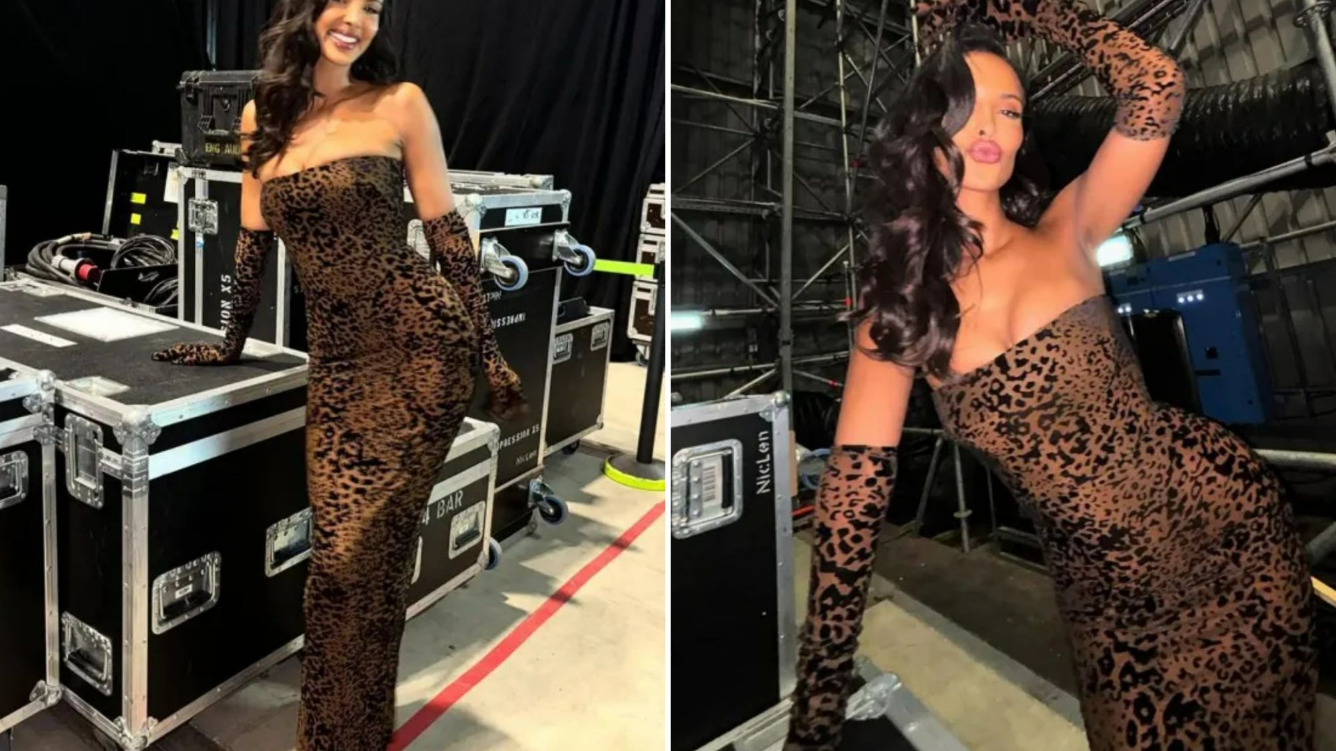 Maya Jama looks incredible as she flaunts her curves in skintight leopard print dress on Masked Singer debut [Video]