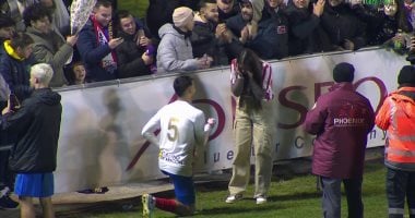 Barbastro Player Proposes After Barcelona Defeat [Video]