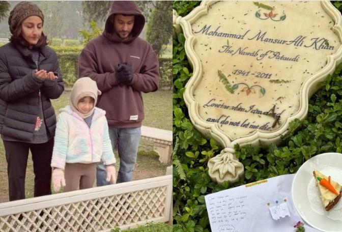 “Why is everything a show?”: Soha Ali Khan visits dad Mansoor Ali Khan Pataudi’s grave, shares pics; reactions [Video]