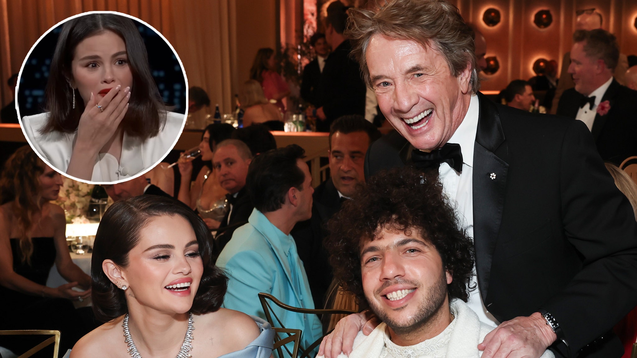 Selena Gomez Reveals Martin Short & Steven Martin Reaction to Benny Blanco Engagement [Video]