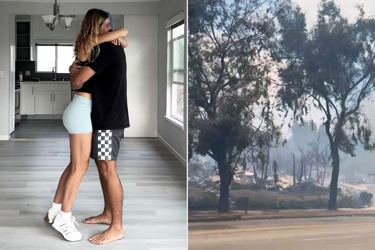 Couple Learns L.A. Fires Burned Their Apartment While On Vacation (Exclusive) [Video]