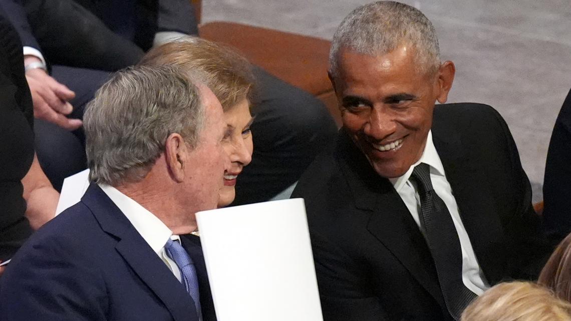 George W. Bush’s belly tap to Barack Obama at Carter funeral going viral [Video]