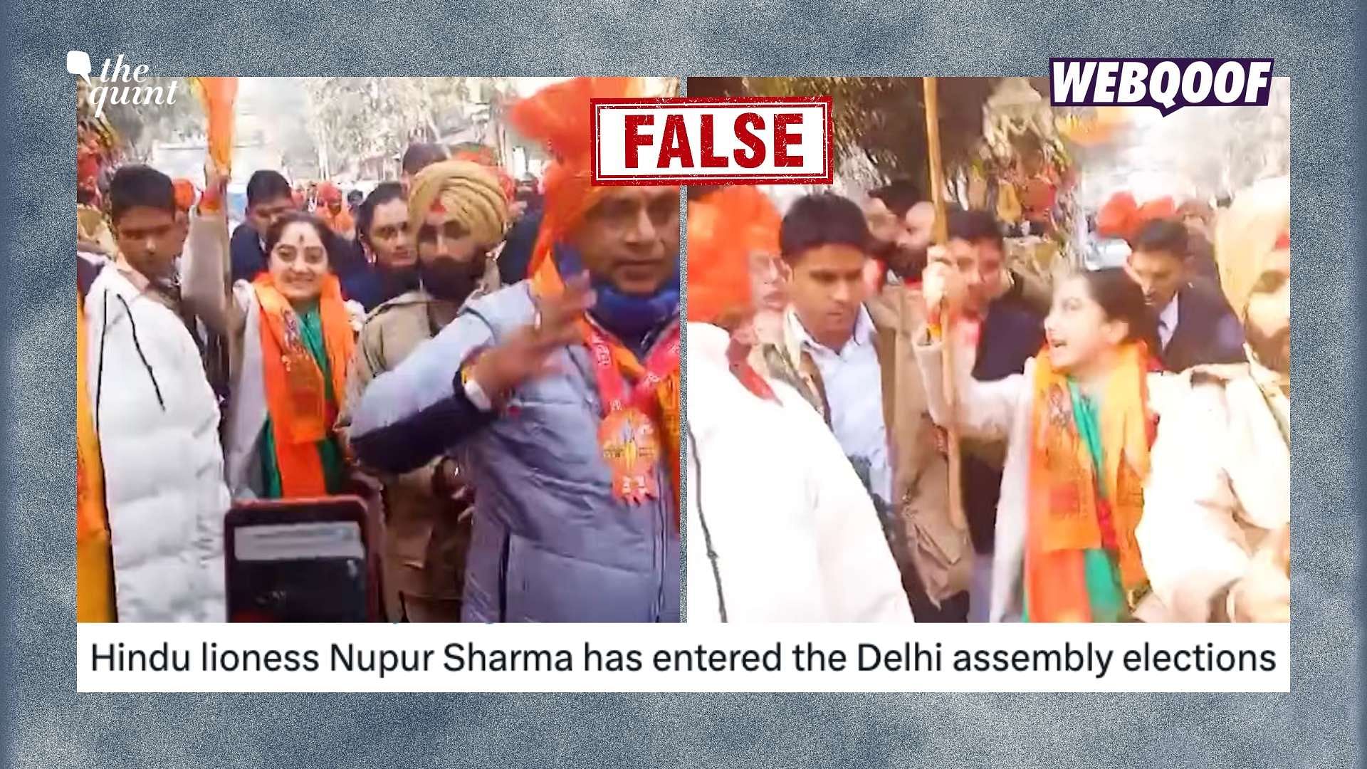 Old, Unrelated Video of Nupur Sharma Falsely Linked to 2025 Delhi Assembly elections