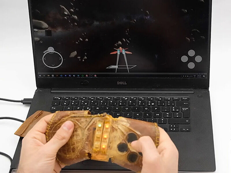 Biological Material Game Controllers : BioHybrid [Video]