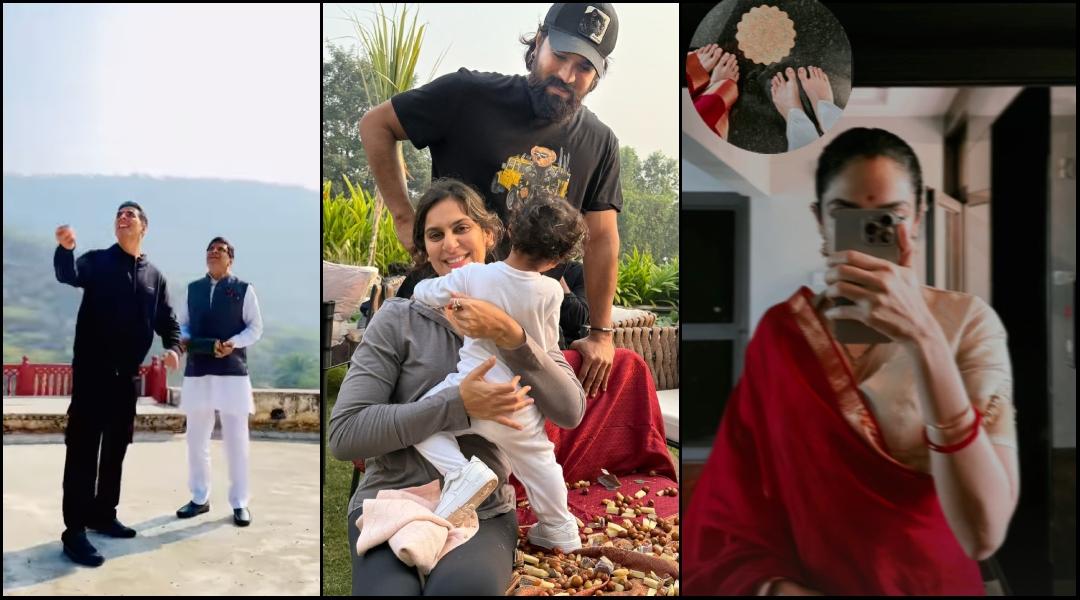 Makar Sankranti & Pongal 2025: Newlyweds Sobhita- Naga Chaityana, Akshay Kumar, Ram Charan, Prabhas celebrate with traditional fervour [Video]